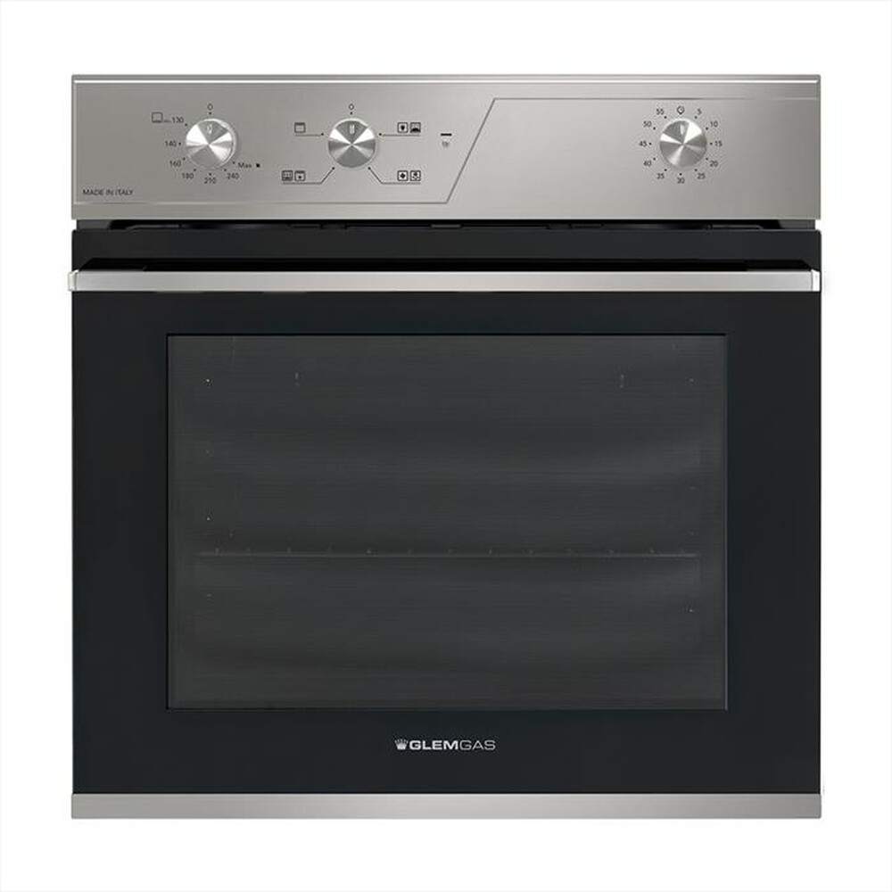 "GLEM GAS - Forno incasso elettrico e gas GFRV21IX-S2 Classe A-Acciaio Satinato"