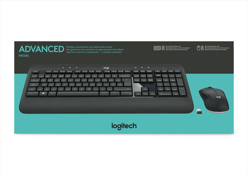 Immagine del prodotto LOGITECH - Kit Tastiera e Mouse MK540 ADVANCED-Nero