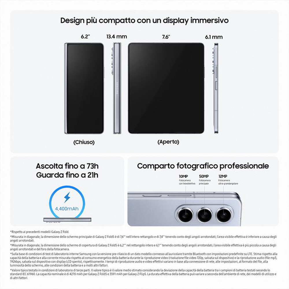 "SAMSUNG - Galaxy Z Fold5 512GB-Icy Blue"