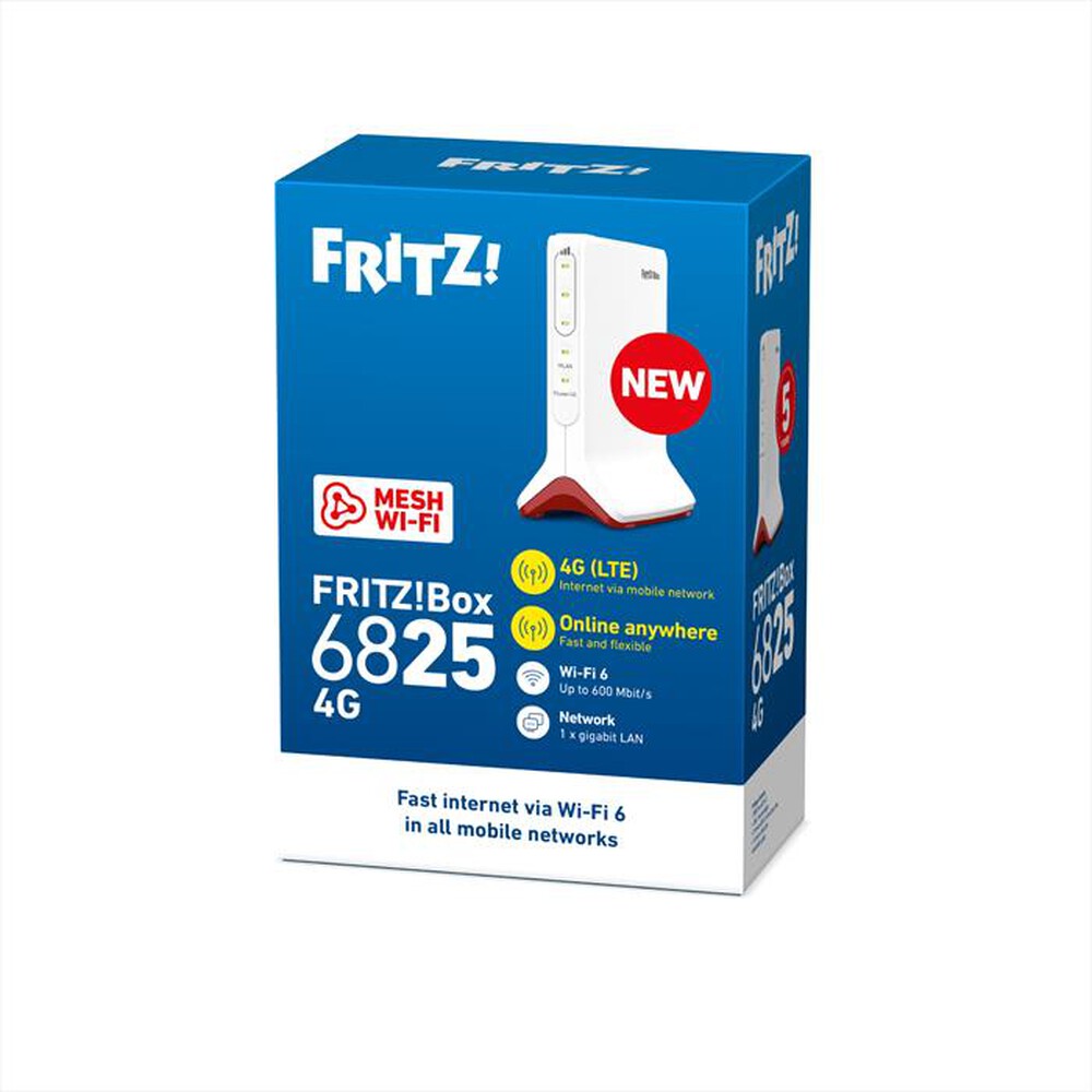 Immagine del prodotto FRITZ! - Router BOX 6825 4G-bianco/rosso