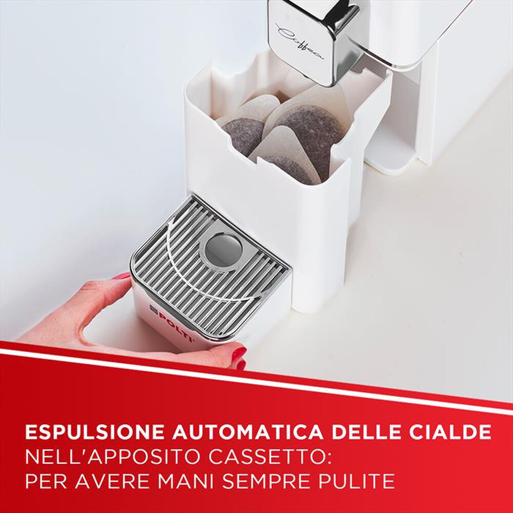Immagine del prodotto POLTI - Macchina da caff&eacute; cialde ESE COFFEA S15W+54 cialde-Bianco