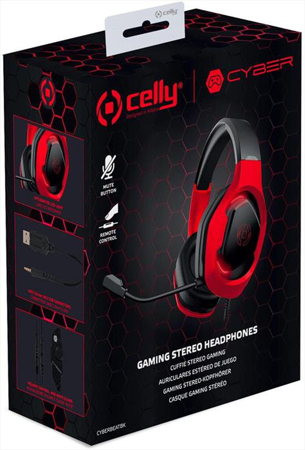 "CELLY - VDGCLY88681-Nero/Rosso"