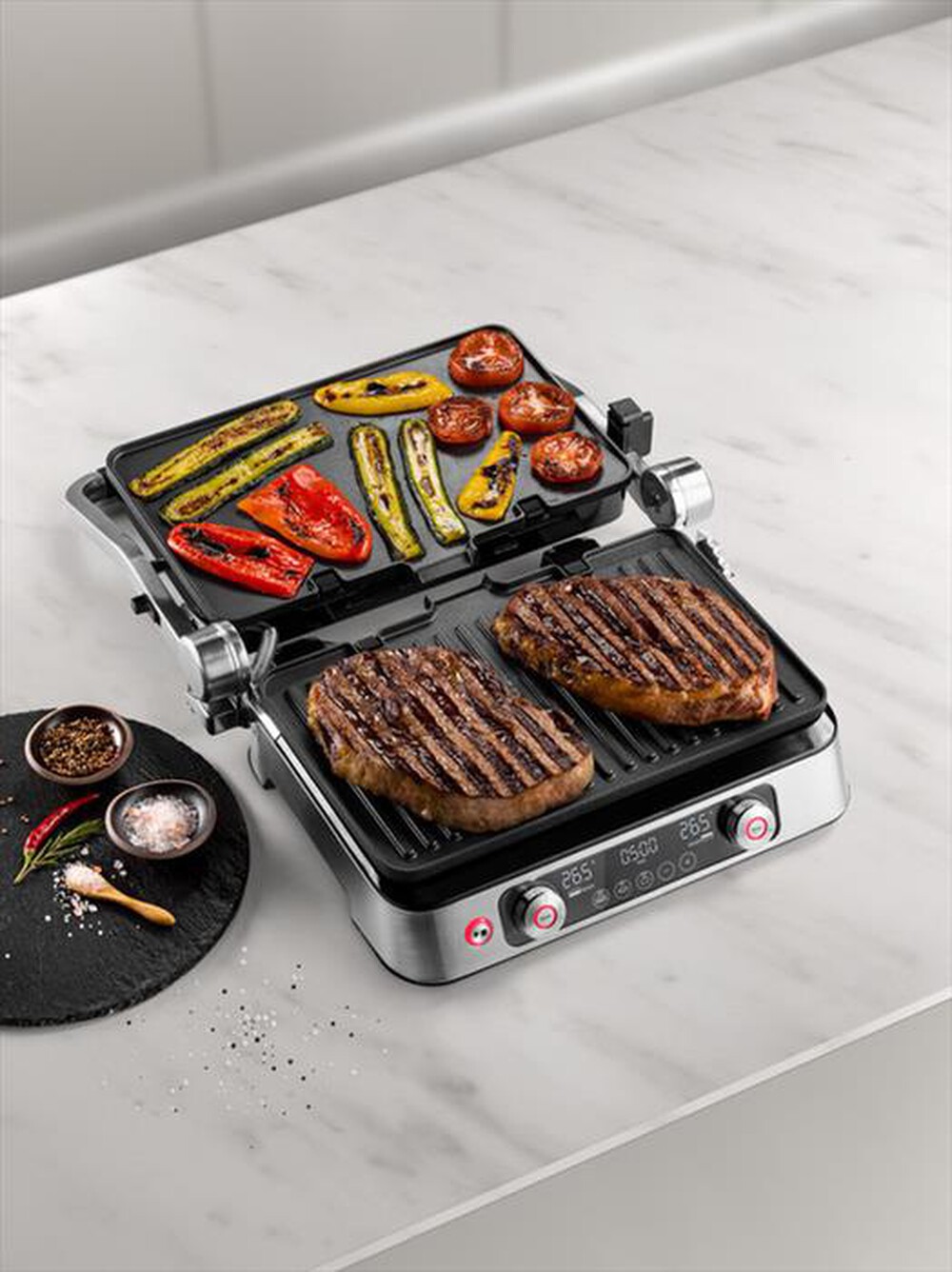 "DE LONGHI - Bistecchiera CGH1112D-Steel"