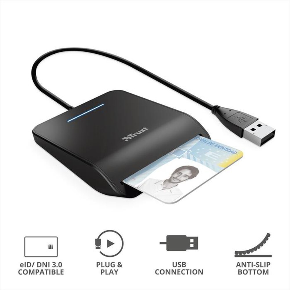 "TRUST - PRIMO DNI SMARTCARD READER-Black"