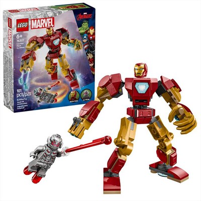 LEGO - MARVEL Mech di Iron Man contro Ultron - 76307-Multicolore
