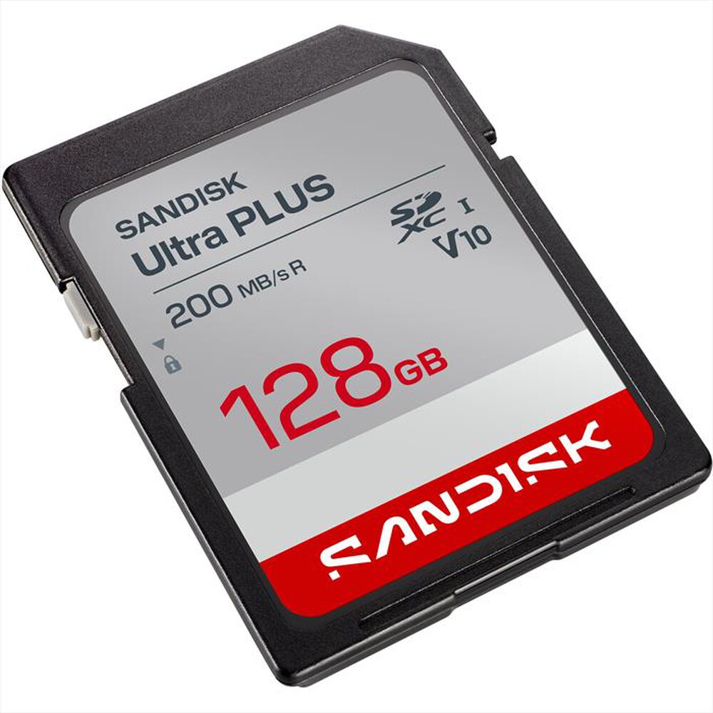 Immagine del prodotto SANDISK - MEM.SD ULTRA PLUS 128GB XC V10 U1 UHS-I XC1-grigio
