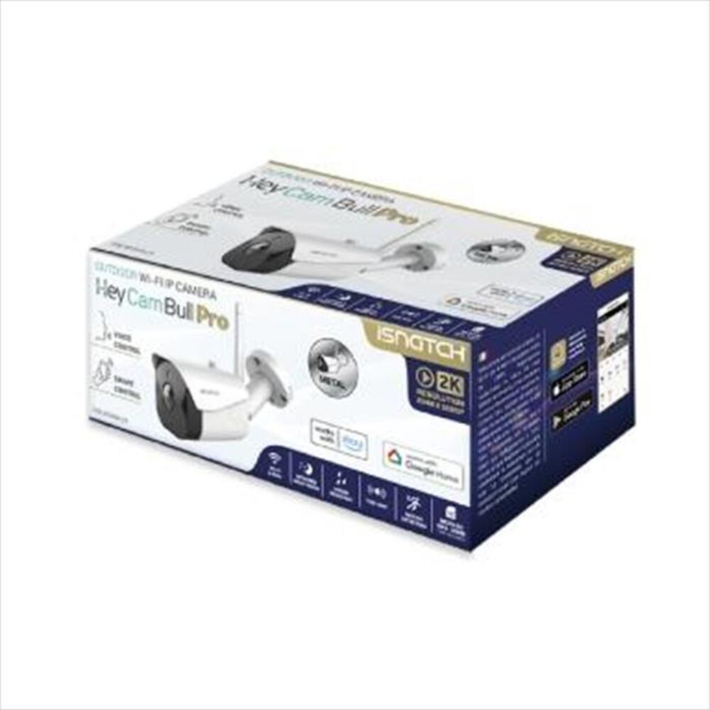 "ISNATCH - HEYCAMBULL PRO - TELECAMERA IP WI-FI DA ESTERNO-Bianca"