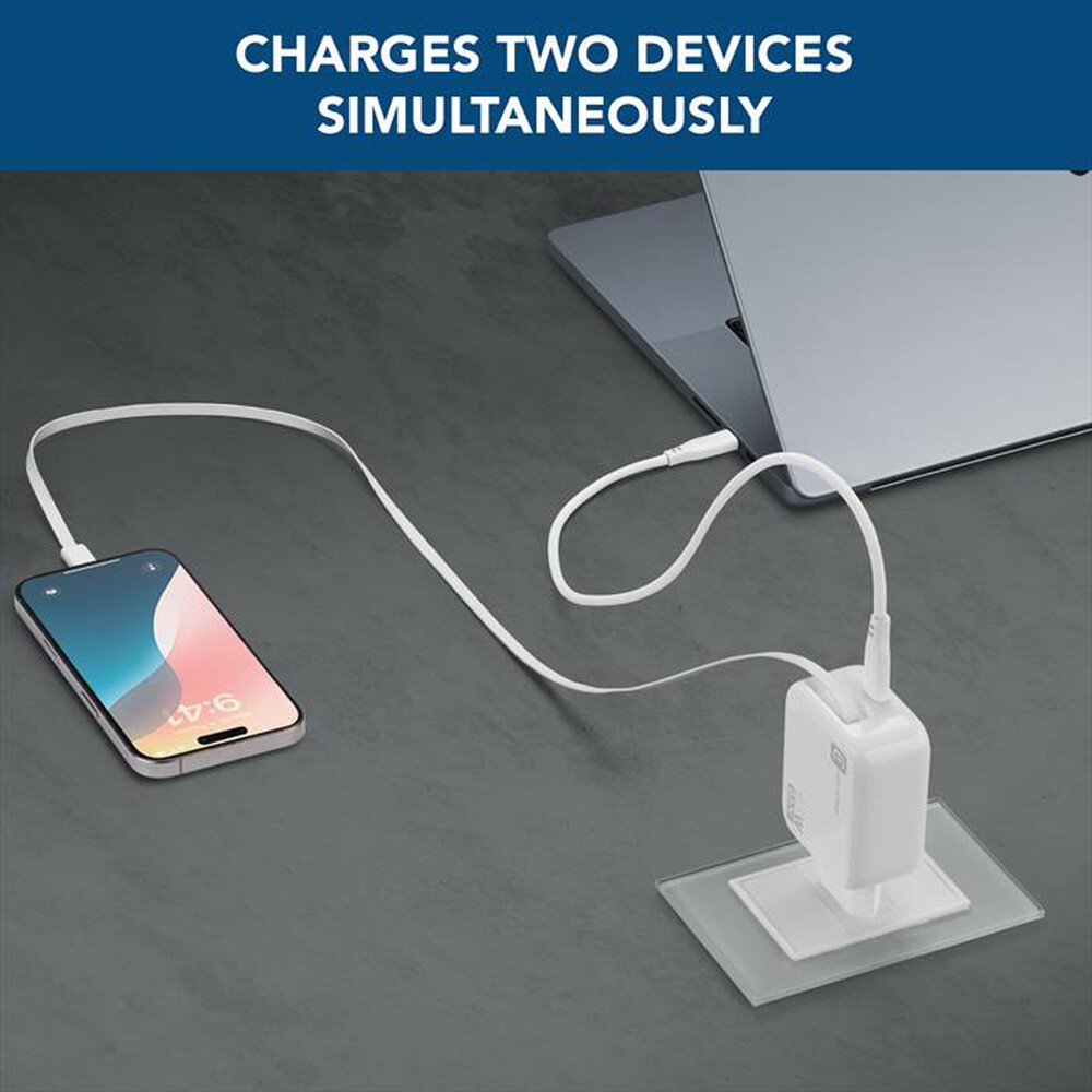 Immagine del prodotto CELLULARLINE - RETRACTABLE POWER 65W-Bianco