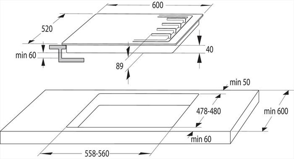 Immagine del prodotto HISENSE - Piano cottura a gas GM643XHFCI 60 cm-Inox