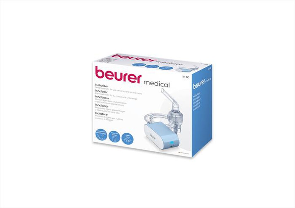 "BEURER - IH 60 Aerosol piccolo e silenzioso-Azzurro e bianco"