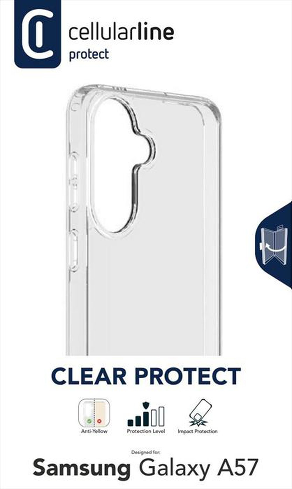 Immagine del prodotto CELLULARLINE - Custodia rigida CLEAR PROTECT per Galaxy A57