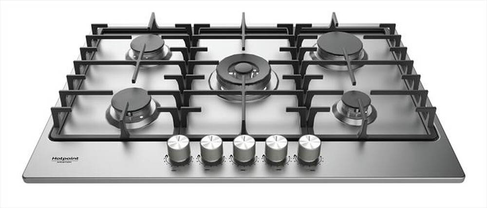 "HOTPOINT ARISTON - Piano cottura a gas PPH 75G DF/IX HOB OA 5 fuochi"