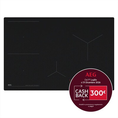 AEG - Piano cottura elettrico TI84IB30IZ 77 cm-Nero