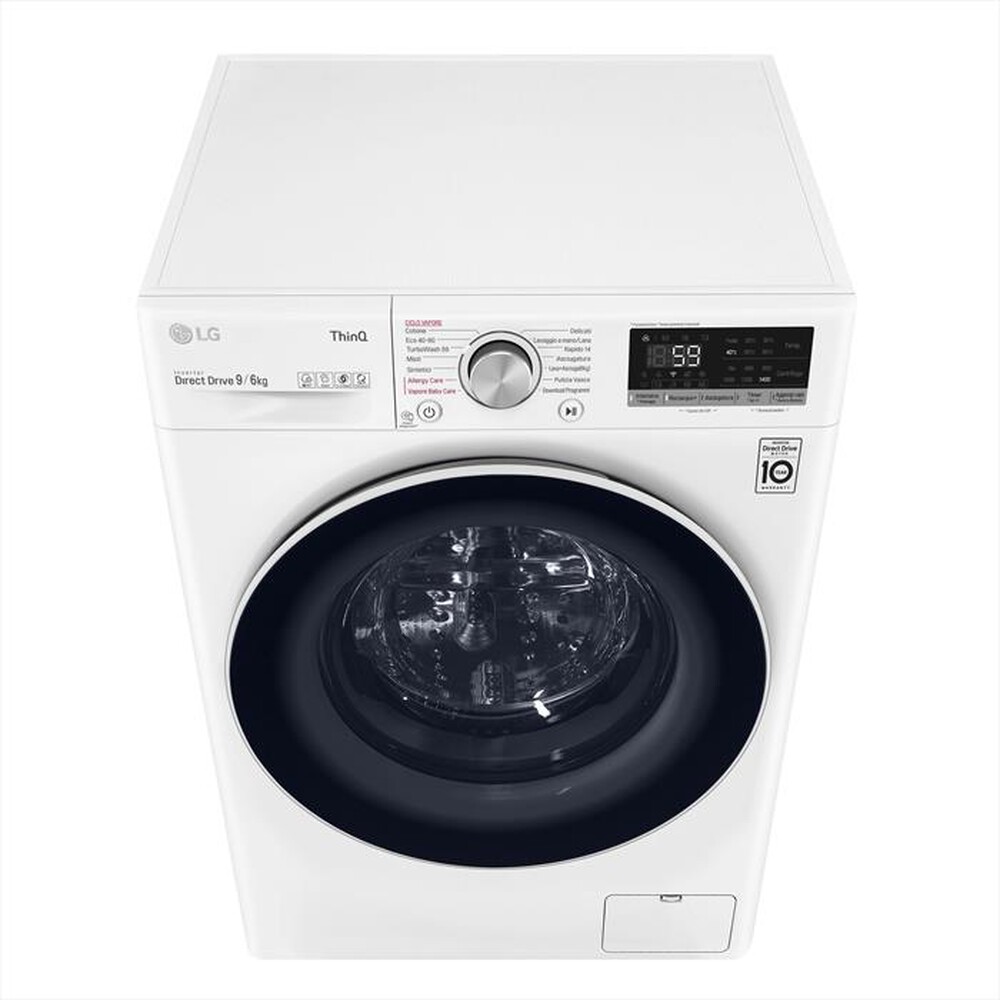 "LG - Lavasciuga F4DV509H0E 9/6 Kg Classe B-White"