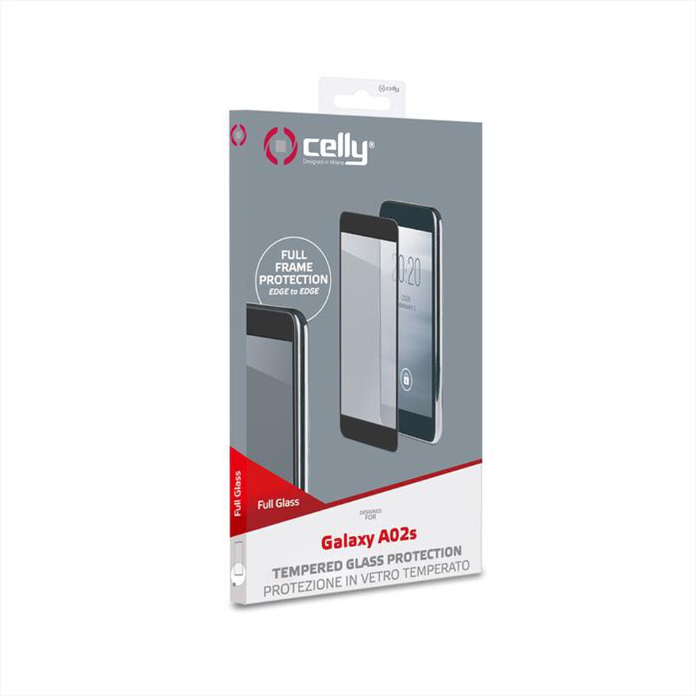 "CELLY - FULLGLASS948BK - VETRO PROTETTIVO GALAXY A02S-TRASPARENTE/VETRO TEMPERATO"