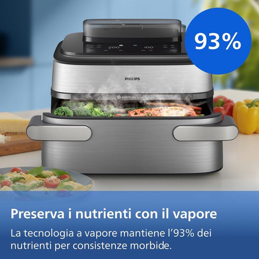 Immagine del prodotto PHILIPS - AIRFRYER SERIE 5000 DA 9.5L VAPORE, NA565/02-Inox