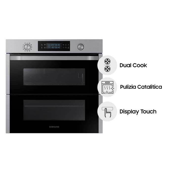 SAMSUNG - Forno incasso elettrico NV75N5641BS/ET Classe A+-INOX ANTI  IMPRONTA | Euronics