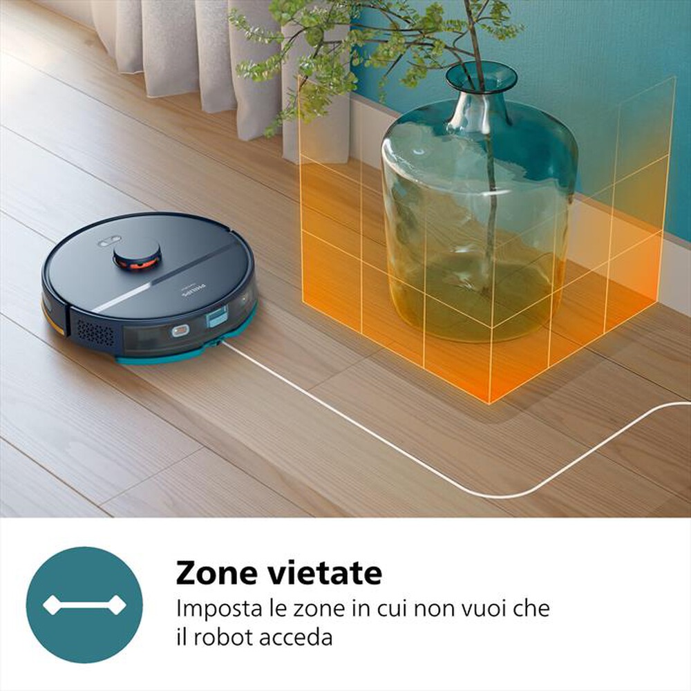 "PHILIPS - Aspirapolvere robot SERIE 2000 +STAZIONE XU2100/10-Nero"