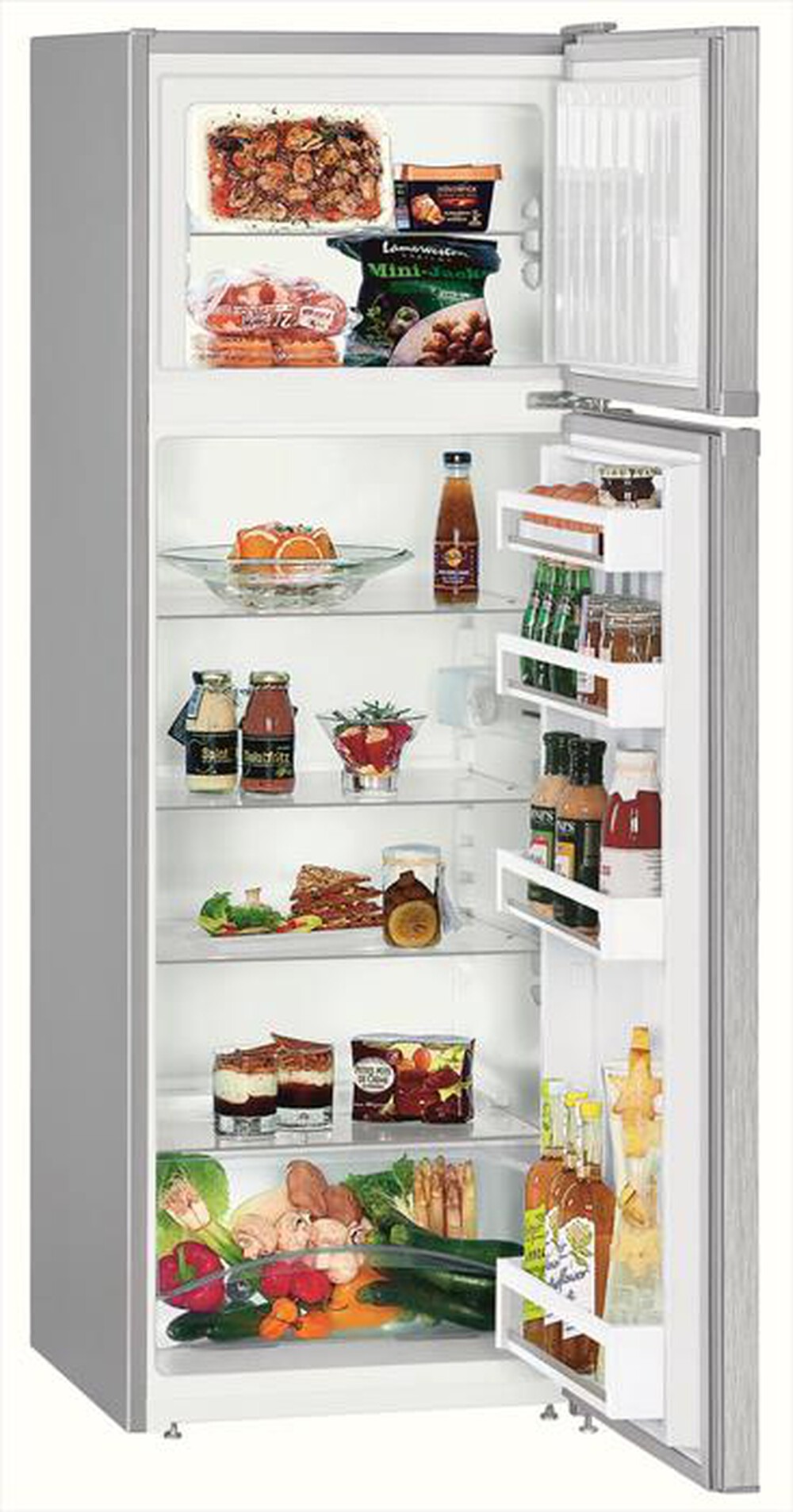 "LIEBHERR - Frigorifero 2 porte CTEL2931-21 Classe F 279lt-Acciaio"