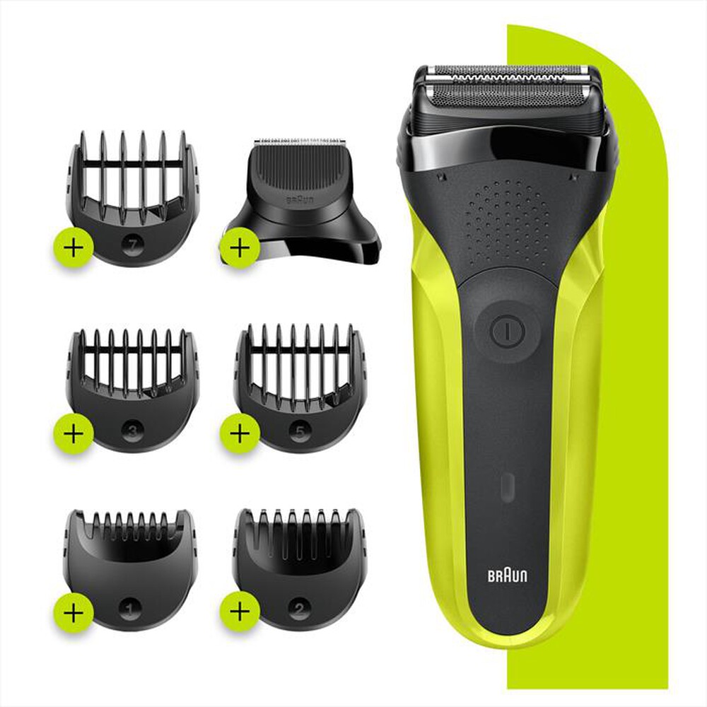 "BRAUN - Series 3 Shave&Style 300BT-Nero/Verde"