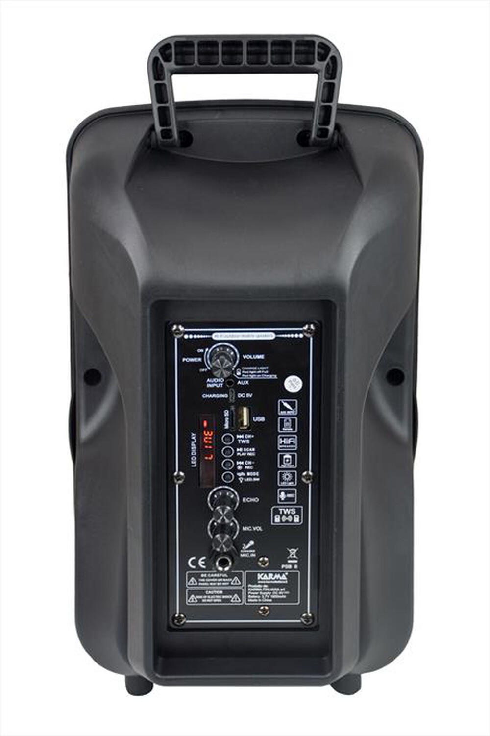 "KARMA - Diffusore amplificato a batterie LX 8-Nero"
