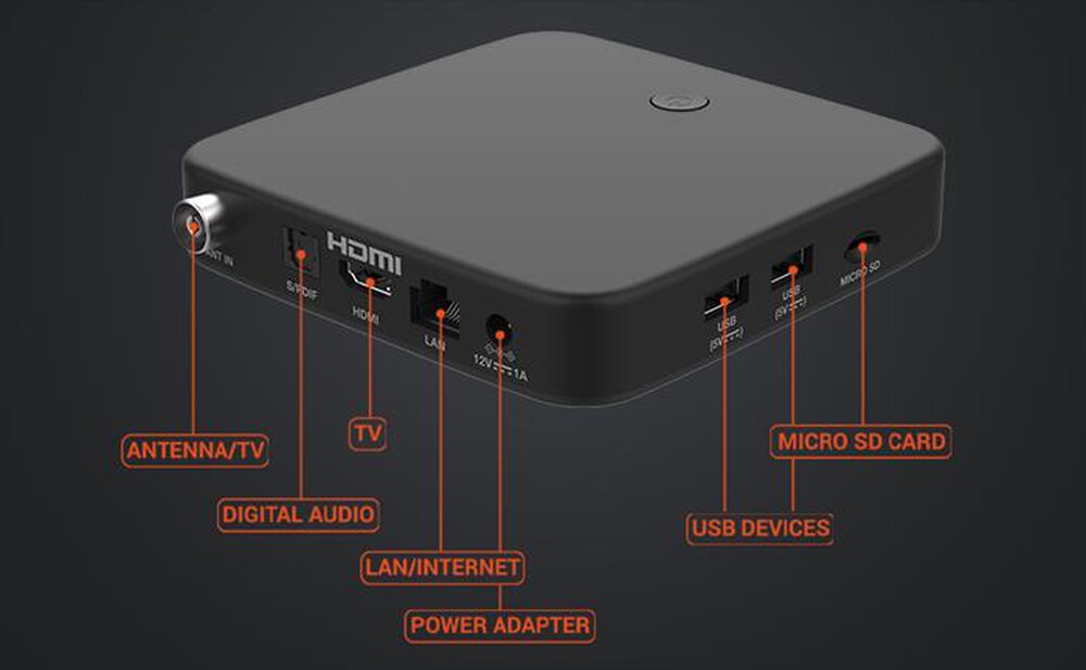 "STRONG - Android TV Box e decoder T2 SRT420-nero"