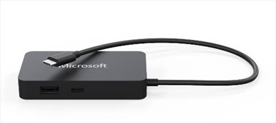 MICROSOFT - MICROSOFT USB-C TRAVEL HUB-Black