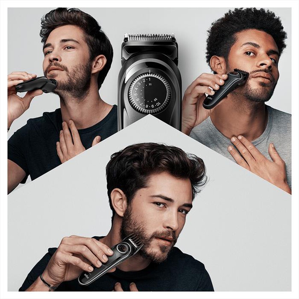 "BRAUN - Regolabarba BT3242-Nero/Grigio"