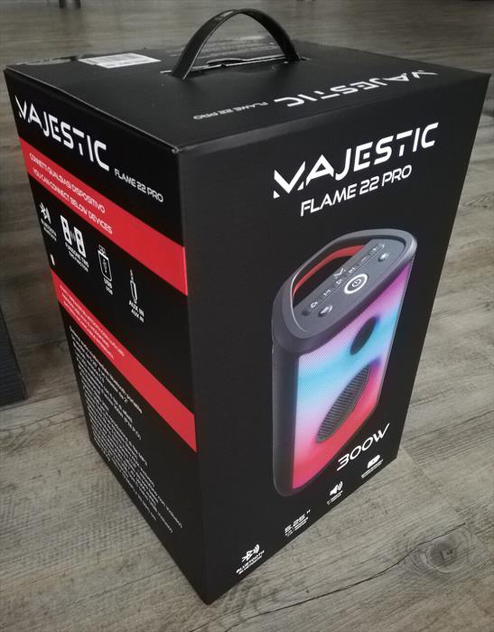 Immagine del prodotto MAJESTIC - Party speaker FLAME 22 PRO-NERO