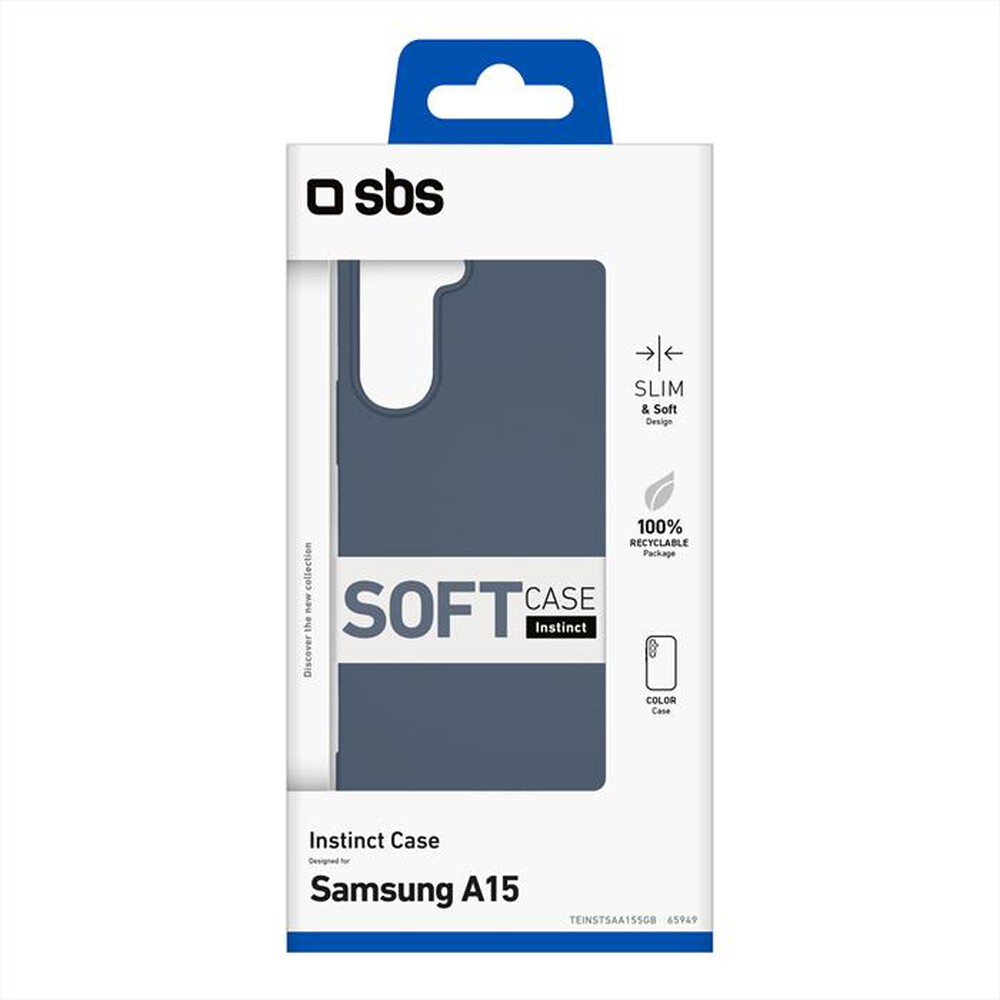 "SBS - Cover Instinct TEINSTSAA155GB per Samsung A15-Blu"