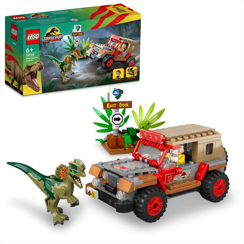 Immagine del prodotto LEGO - JURASSIC WORLD L&rsquo;agguato del Dilofosauro - 76958