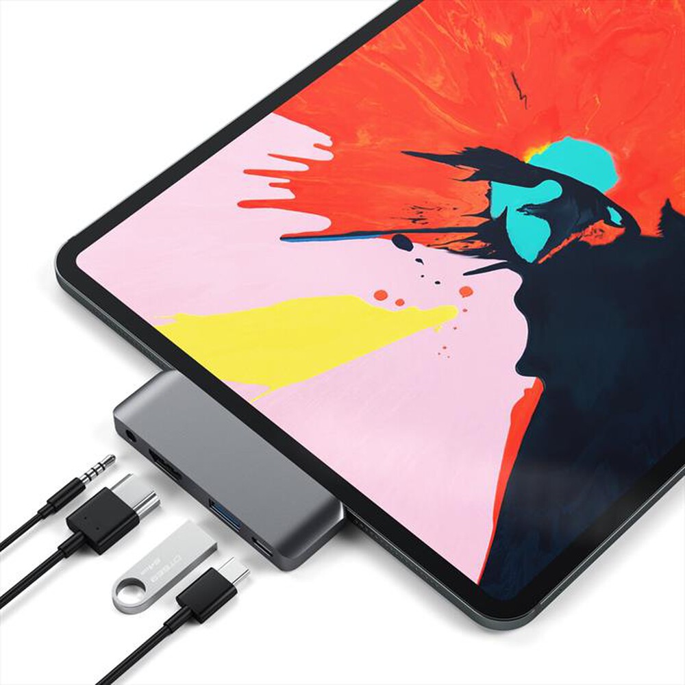 "SATECHI - MOBILE PRO HUB USB-C PER IPAD PRO-space grey"