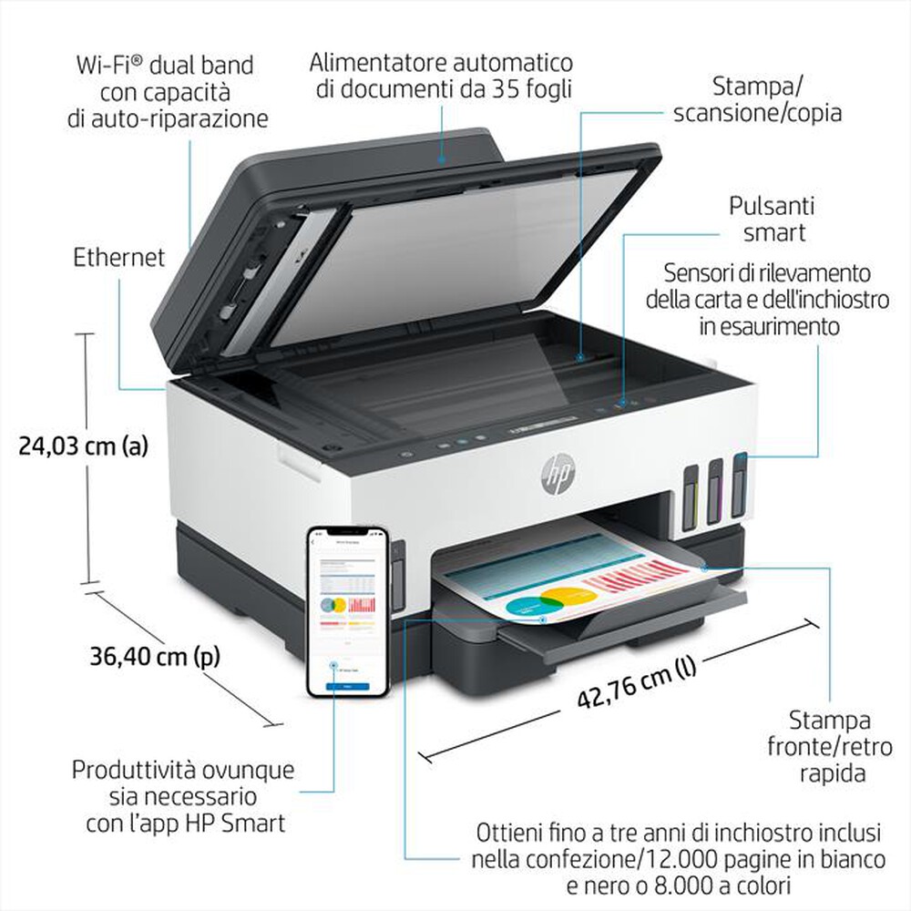 Immagine del prodotto HP - SMART TANK 7305-Light Basalt
