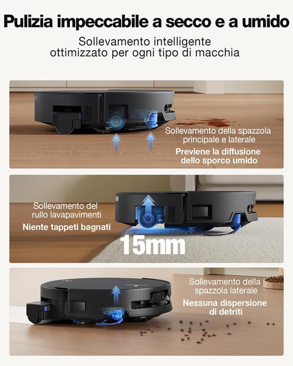 Immagine del prodotto ECOVACS - Aspirapolvere robot DEEBOT T90 PRO OMNI EU-Nero