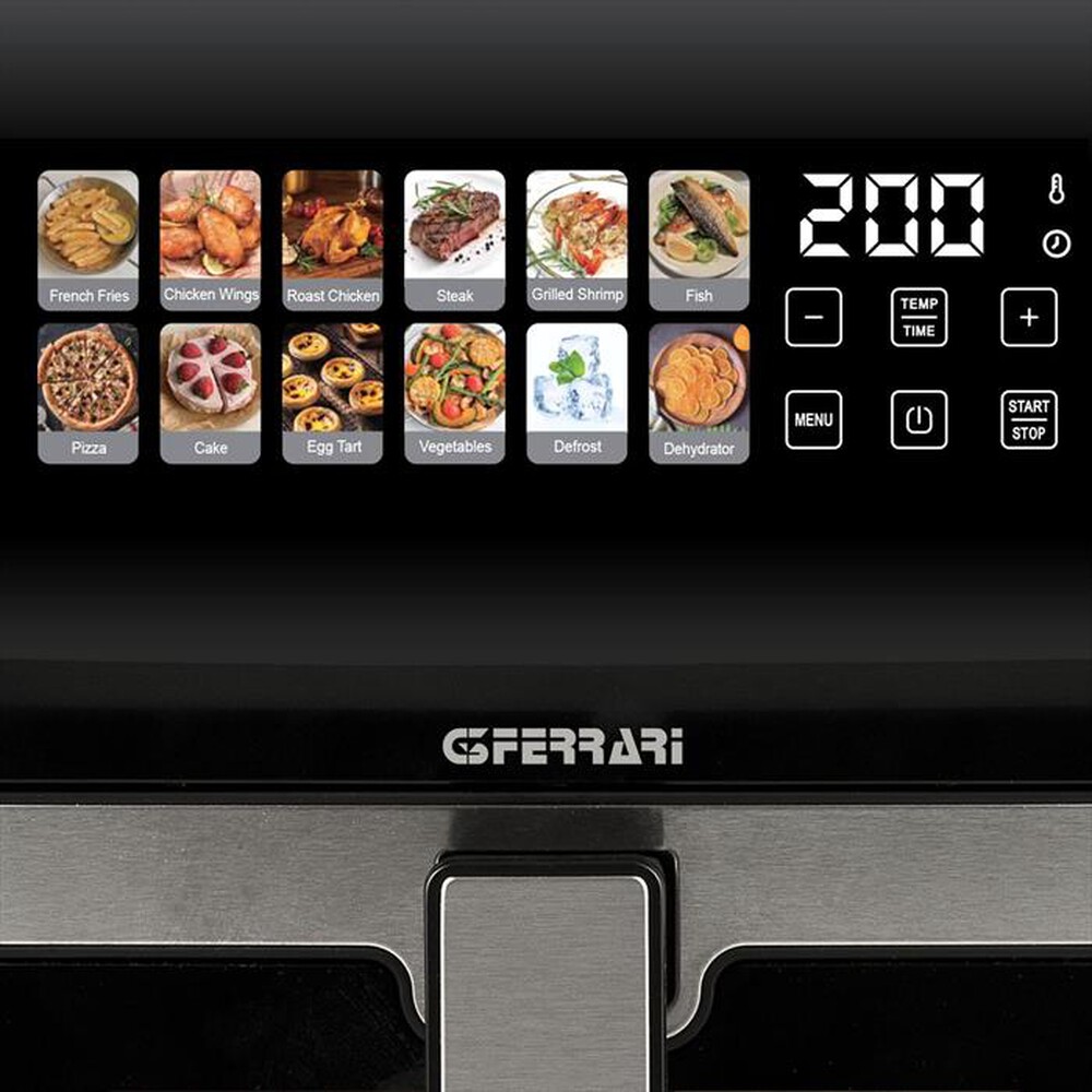 Immagine del prodotto G3FERRARI - Friggitrice ad aria G10222-Nero / Acciaio