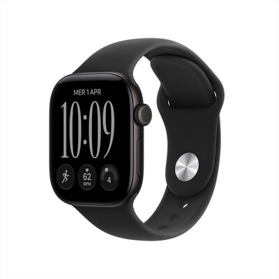 APPLE - Watch Series 12 GPS + Cellular 42mm Alluminio Nero-Sport Band Nero - M/L