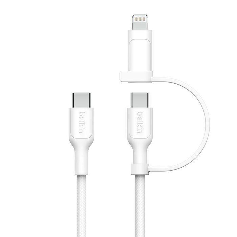 Immagine del prodotto BELKIN - 2-IN-1 USB-C AND LIGHTNING CABLE-Bianco