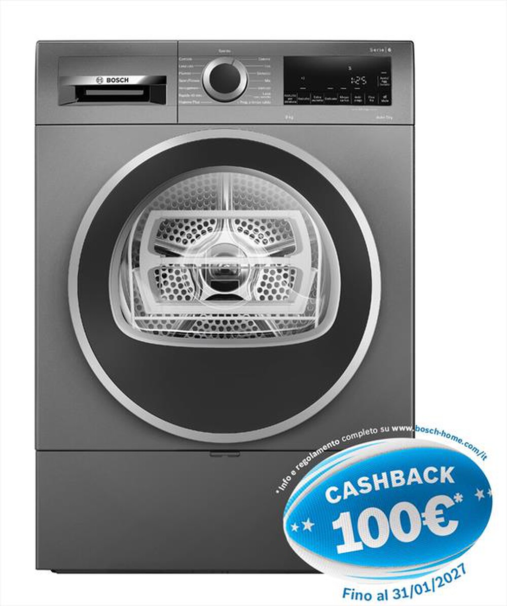 Immagine del prodotto BOSCH - Asciugatrice Serie 6 WQG243DRII 9Kg Classe C-Antracite