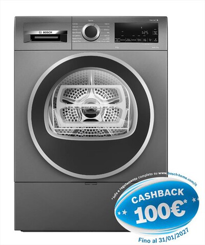 BOSCH - Asciugatrice Serie 6 WQG243DRII 9Kg Classe C-Antracite