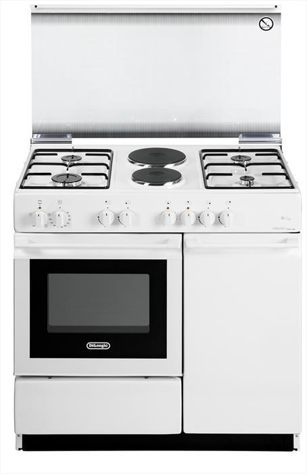 "DE LONGHI - Cucina a gas ed elettrica SEW 8542 N ED Classe A-Bianco"