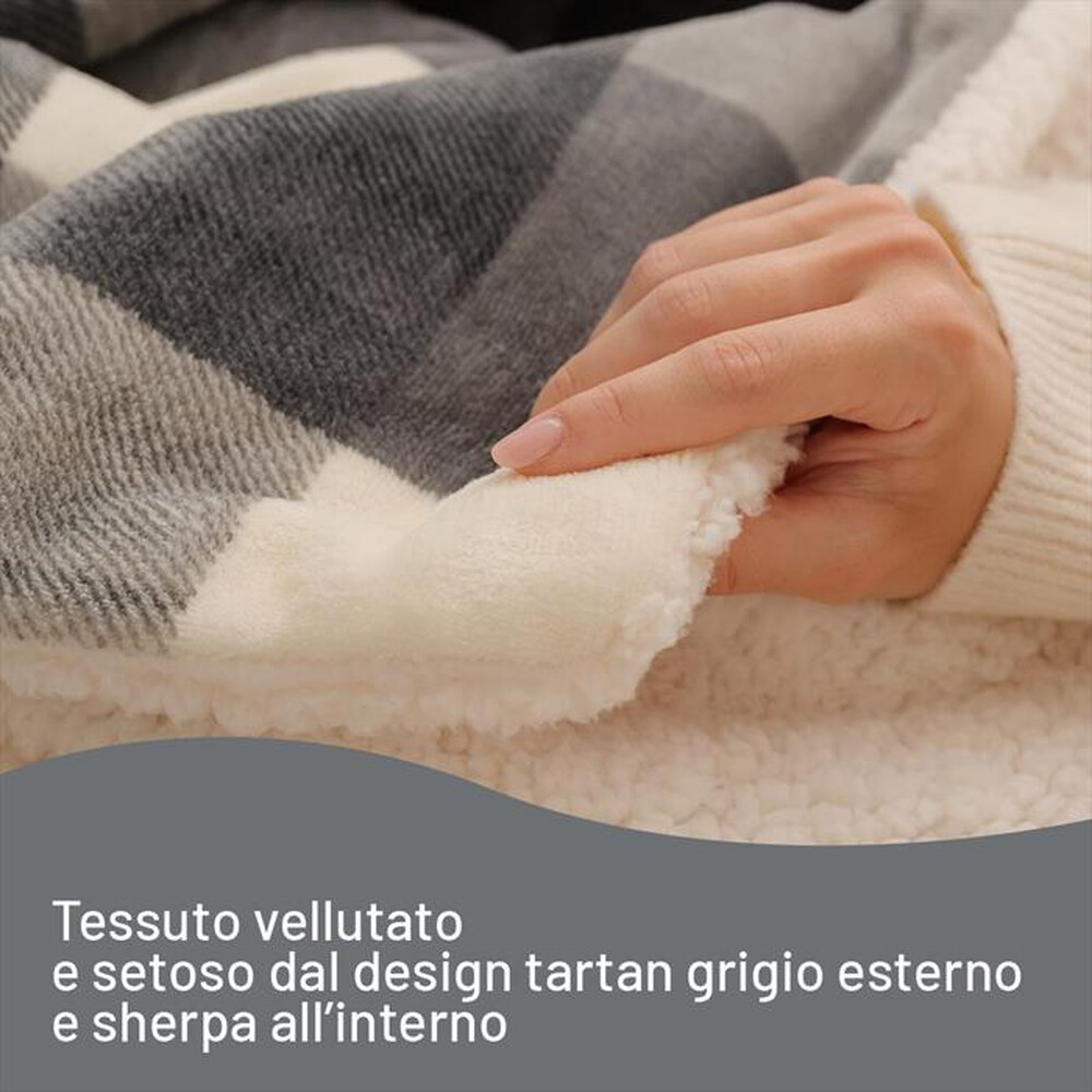 Immagine del prodotto IMETEC - Termocoperta CALDOPLAID ADAPTO 160X120 CM-Grigio