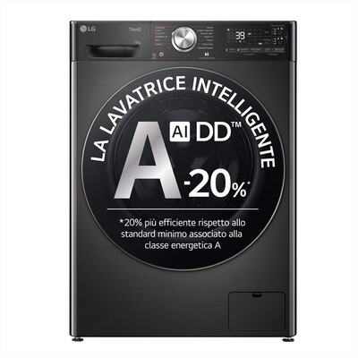 LG - Lavatrice AI DD R9 F4R9513TPBC 13kg Classe A-Nero