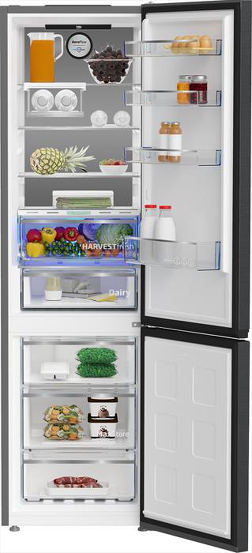 "BEKO - Frigorifero combinato B5RCNE406LXBRW ClasseC 355lt-Dark Inox"