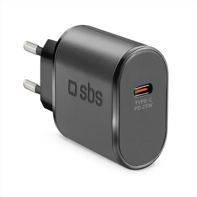 SBS - Caricatore da rete TETR1CPD25-Nero