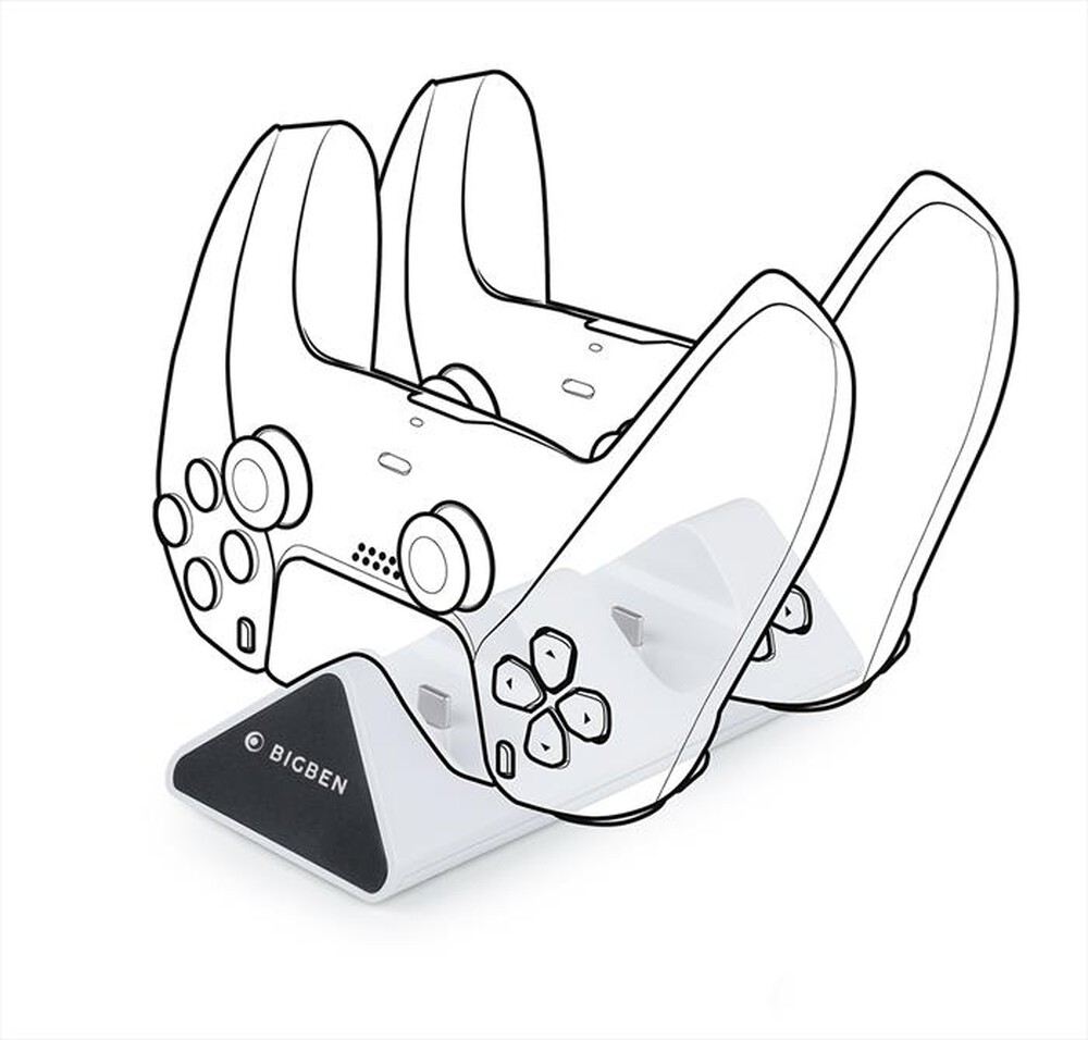 "NACON - BASE RICARICA USB 2 CONTROLLER DUALSENSE PS5-Nero"