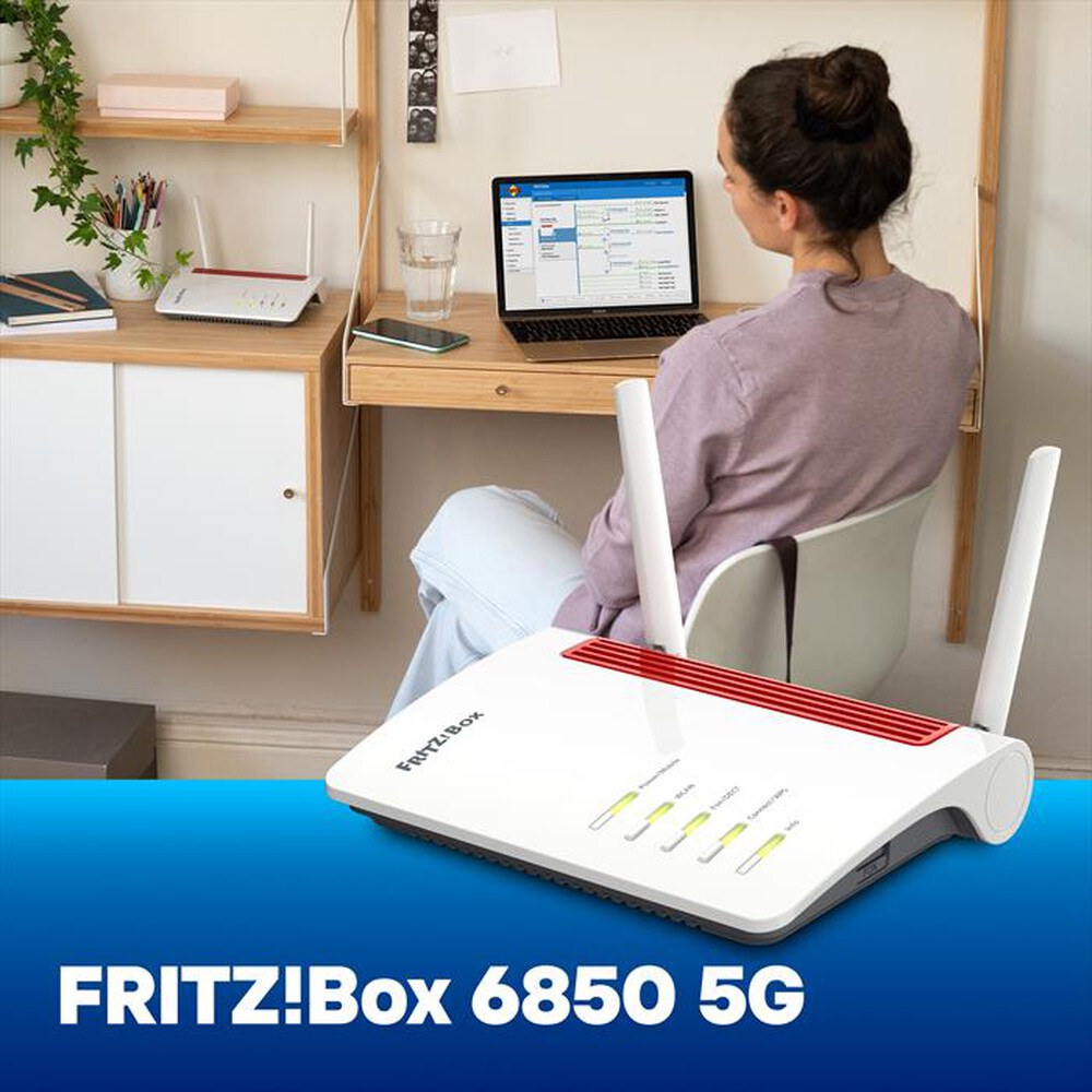 Immagine del prodotto FRITZ! - BOX 6850 5G-Bianco/Rosso