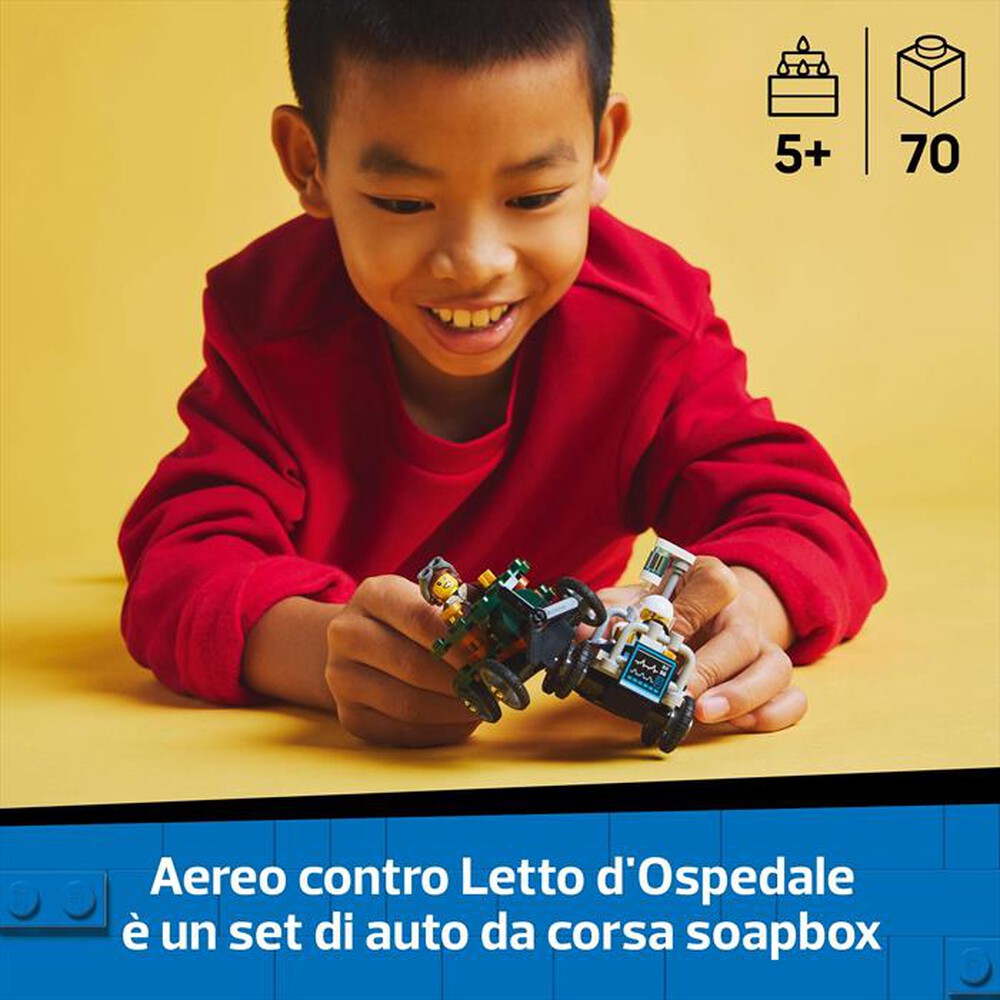 Immagine del prodotto LEGO - CITY Veicoli da corsa aereo letto d’ospedale 60459