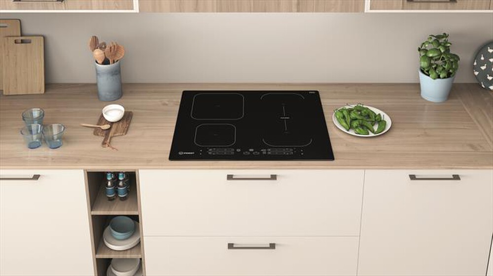 "INDESIT - Piano cottura induzione IB 65B60 NE 59 cm-Nero"