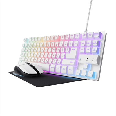 TRUST - Tastiera + Mouse GXT794W 3-IN-1 BUNDLE-White