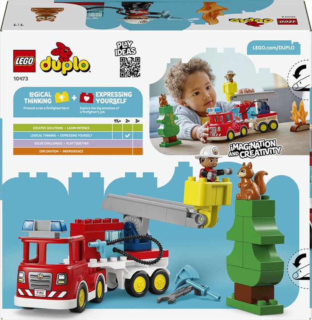 Immagine del prodotto LEGO - DUPLO Autopompa con manichetta e pompiere - 10473-Multicolore